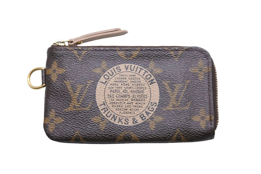 LOUIS VUITTON Monogram Pochette Complice coin case Wallet Brown